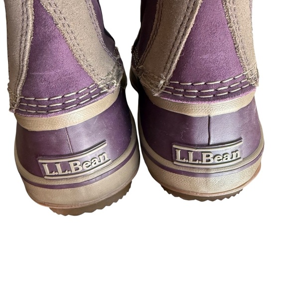 LL Bean Boots Women's 284882 Snow Winter Purple Duck Boots Water-proof Size 10 - Picture 8 of 15